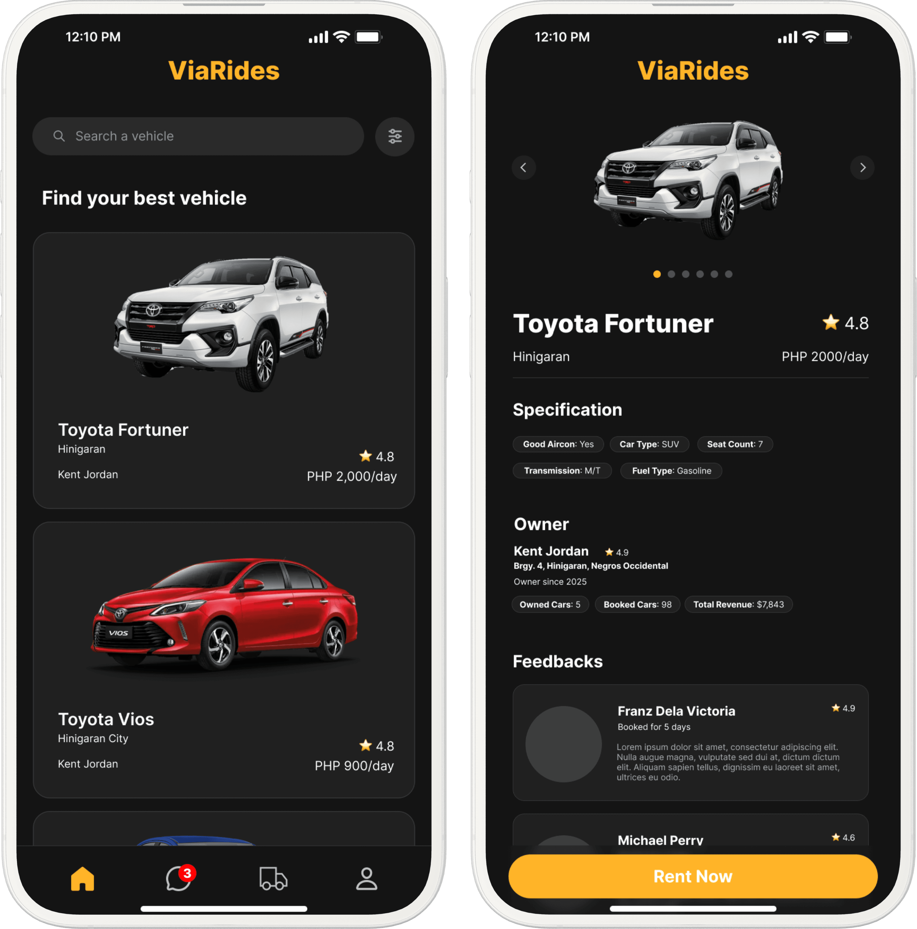 Choose a vehicle